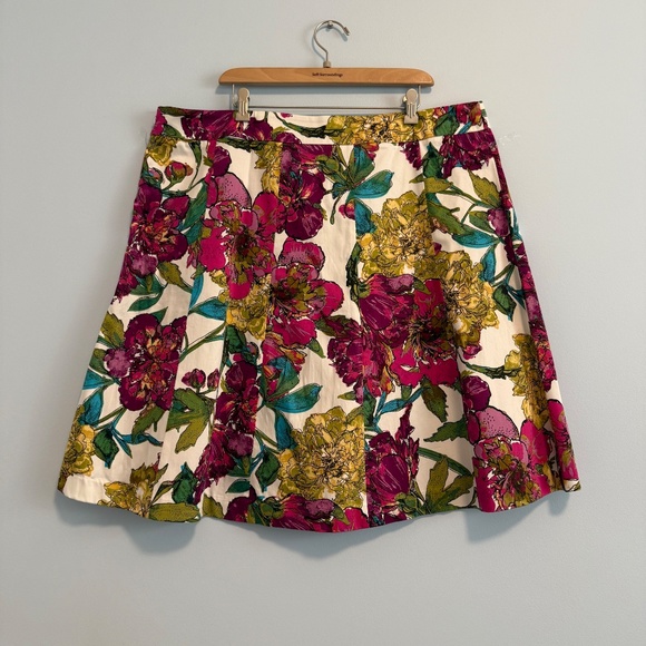 Lane Bryant Women’s Plus Floral Print Cotton Skirt Size 22 - Picture 2 of 6